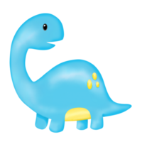 clipart de dinossauro em aquarela. gráfico png