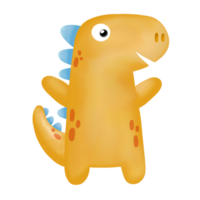 clipart di dinosauro dell'acquerello. grafico png