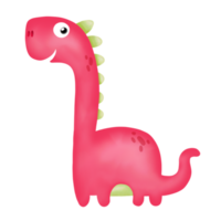 clipart di dinosauro dell'acquerello. grafico png