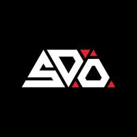 SDO triangle letter logo design with triangle shape. SDO triangle logo design monogram. SDO triangle vector logo template with red color. SDO triangular logo Simple, Elegant, and Luxurious Logo. SDO