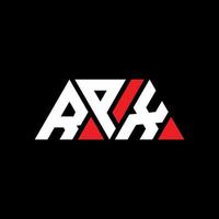 RPX triangle letter logo design with triangle shape. RPX triangle logo design monogram. RPX triangle vector logo template with red color. RPX triangular logo Simple, Elegant, and Luxurious Logo. RPX