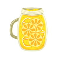 ilustración de hielo de limón png