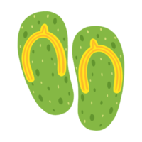 groene pantoffels illustratie png