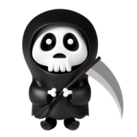 feliz halloween elementos 3d png