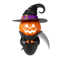 fröhliche halloween-3d-elemente png