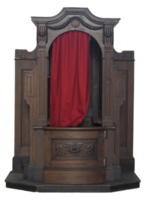 Confessional in church png