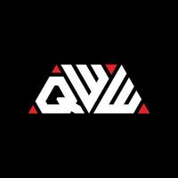 QWW triangle letter logo design with triangle shape. QWW triangle logo design monogram. QWW triangle vector logo template with red color. QWW triangular logo Simple, Elegant, and Luxurious Logo. QWW