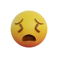 Emoticon-Ausdruck sehr müdes Gesicht png
