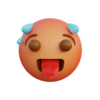 Emoticon expression hot face png