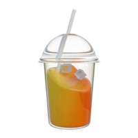 suco de laranja de ícones de comida 3D png