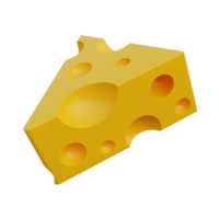 Iconos de comida 3d queso png