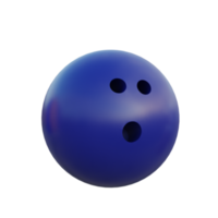 boule de bowling élément 3d png