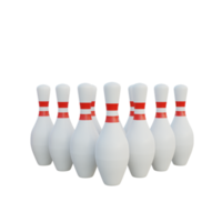 quilles de bowling élément 3d png