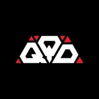 QPD triangle letter logo design with triangle shape. QPD triangle logo design monogram. QPD triangle vector logo template with red color. QPD triangular logo Simple, Elegant, and Luxurious Logo. QPD