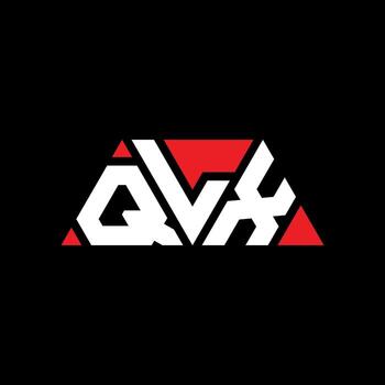 QLX triangle letter logo design with triangle shape. QLX triangle logo design monogram. QLX triangle vector logo template with red color. QLX triangular logo Simple, Elegant, and Luxurious Logo. QLX