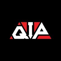 QIP triangle letter logo design with triangle shape. QIP triangle logo design monogram. QIP triangle vector logo template with red color. QIP triangular logo Simple, Elegant, and Luxurious Logo. QIP