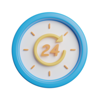 horloge 24 heures png