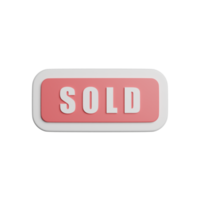 Sold Button Sign png