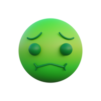 emoticon nauseous face png