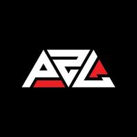 PZL triangle letter logo design with triangle shape. PZL triangle logo design monogram. PZL triangle vector logo template with red color. PZL triangular logo Simple, Elegant, and Luxurious Logo. PZL