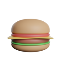 hamburger di cibo fresco png