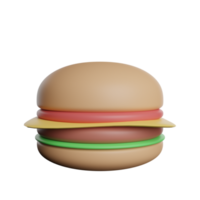 Burger mit frischen Lebensmitteln png