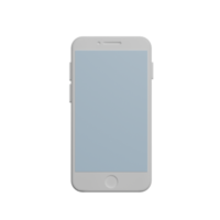 gadget de telefone branco em branco png