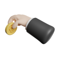 Hand Gesture Giving Money Coin png