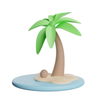 albero di cocco da spiaggia png