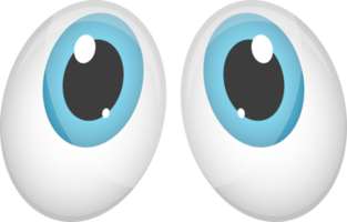 ilustração de design de clipart de olhos de desenho animado png