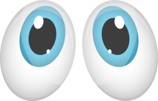 ilustração de design de clipart de olhos de desenho animado png