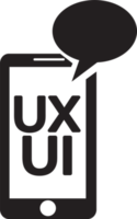 ui ux ikon tecken design png