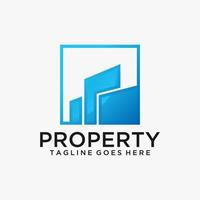 Property building logo design vector