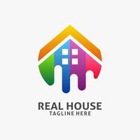 House paint logo design vector
