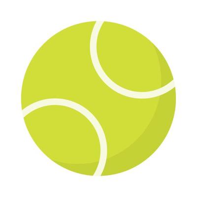 Tennis Ball Vector Icon Clipart in Flat Animated Illustration on White  Background 9352074 Vector Art at Vecteezy