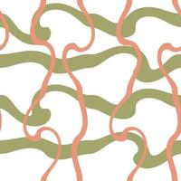 setenta estilo abstracto ondulado de patrones sin fisuras. vector