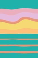 Summer sea abstract pattern with sunrise sky. vector