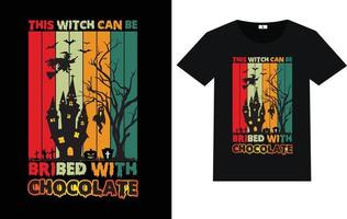 Trendy Halloween day typography and graphic t shirt design vector