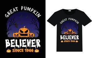 Trendy Halloween Day Typography and Graphic T shirt Design vector