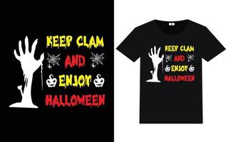 Keep Calm and Enjoy Halloween vector