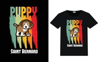 Puppy Saint Bernard vector