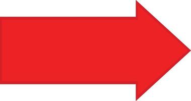 red arrow direction icon. red arrow sign. red arrow symbol. arrow sign. vector