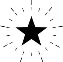 icono de excelencia sobre fondo blanco. estilo plano icono de excelente calidad para el diseño de su sitio web, logotipo, aplicación, interfaz de usuario. símbolo de brillo de estrella. estrella con signo brillante de estallido estelar. vector