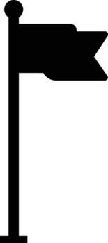 flag icon on white background. flat style. location flag icon for your web site design, logo, app, UI. flag symbol. waving flag sign. vector