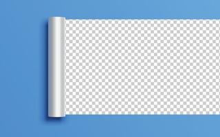 Paper torn. Paper Ripped with realistic shadow transparency. Vector object.