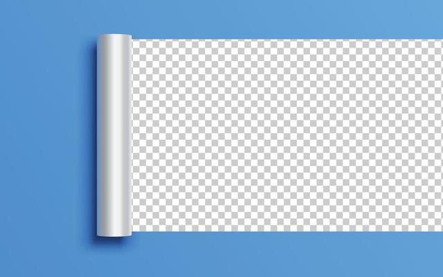 Paper torn. Paper Ripped with realistic shadow transparency. Vector object.