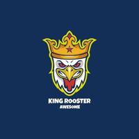 Illustration vector graphic of King Rooster, good for logo design