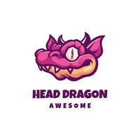 Illustration vector graphic of Head Dragon, good for logo design