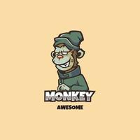 Illustration vector graphic of Monkey, good for logo design