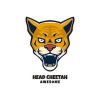 Illustration vector graphic of Head Cheetah, good for logo design